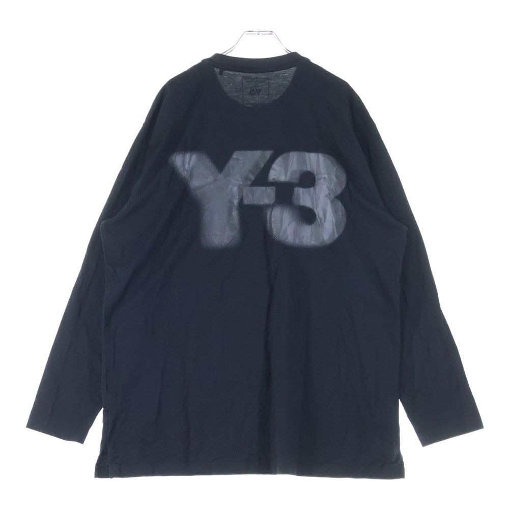 Y 3 ワイスリー LOGO LS TEE バックロゴ ロングTシャツ ブラック JE 9280