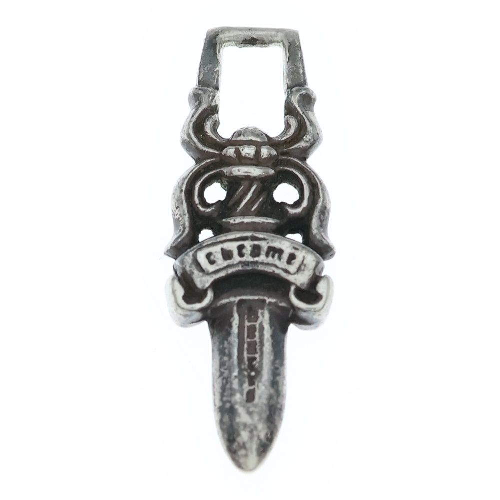 CHROME HEARTS クロムハーツ 5 DAGGER ZIP 1 ロジウム加工 ダガージップ シルバーネックレストップ シルバー
