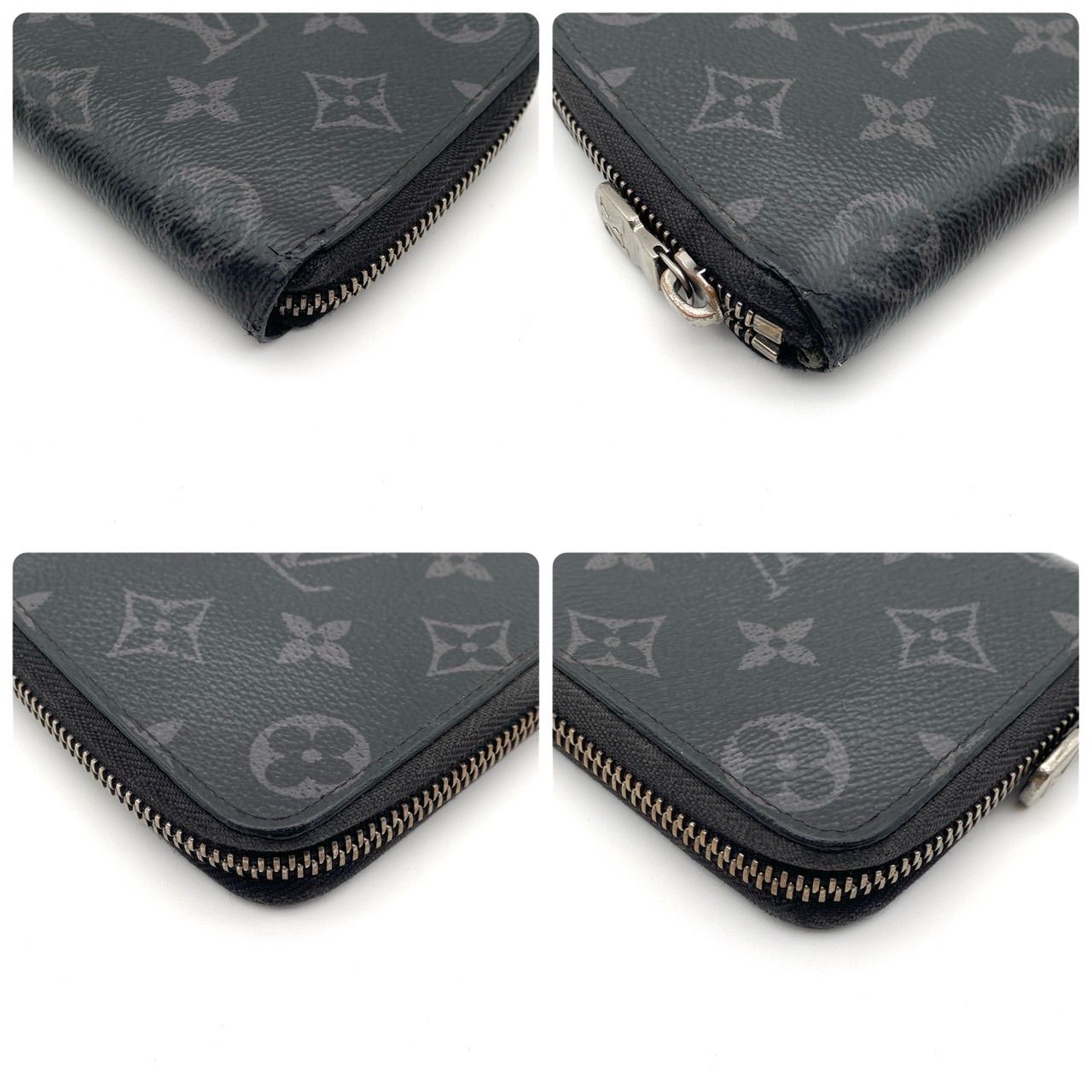 新型】ルイヴィトン モノグラム エクリプス ジッピーウォレット ヴェル