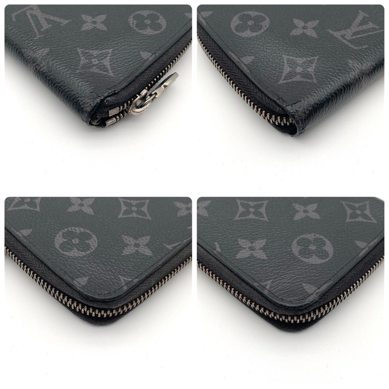 新型】ルイヴィトン モノグラム エクリプス ジッピーウォレット ヴェル