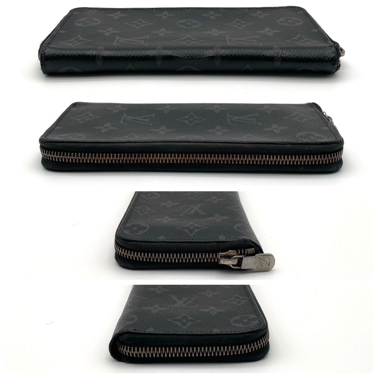 新型】ルイヴィトン モノグラム エクリプス ジッピーウォレット ヴェル