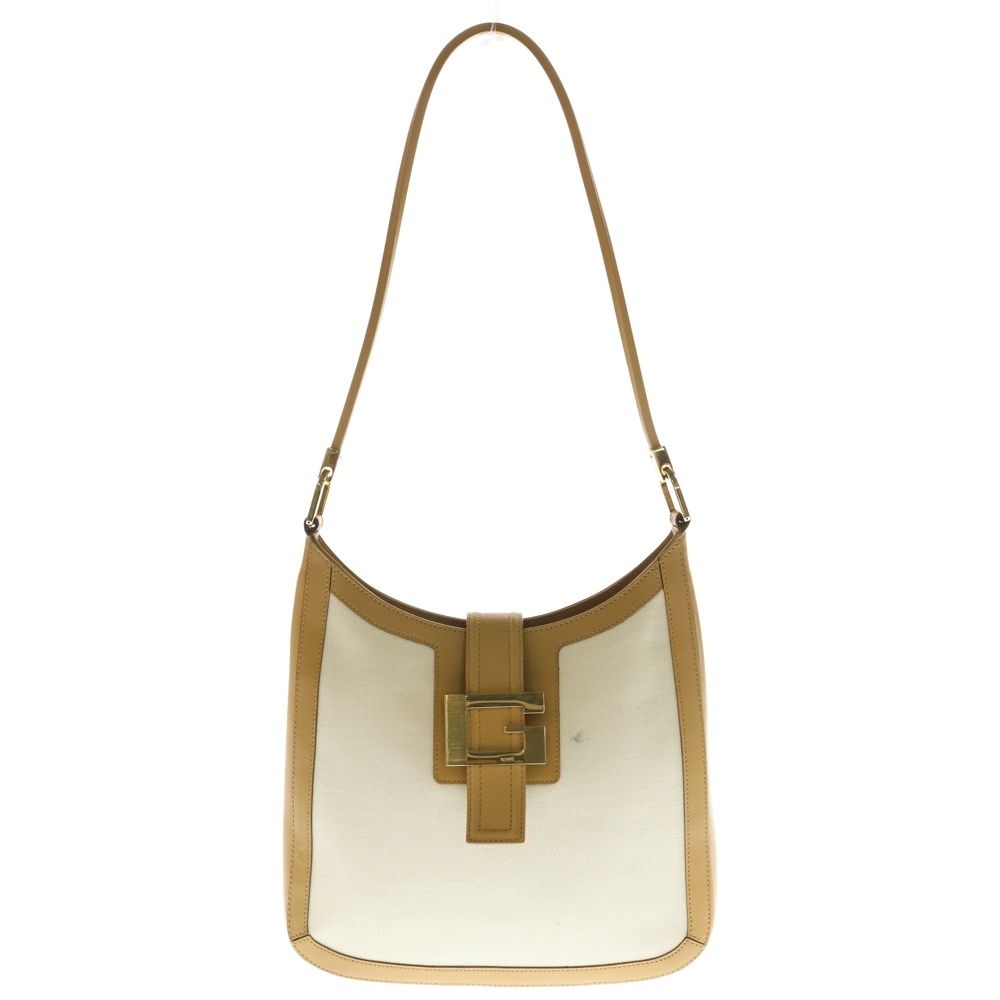 GUCCI (グッチ) GGキャンバス レザー切替キャンバスワンショルダー