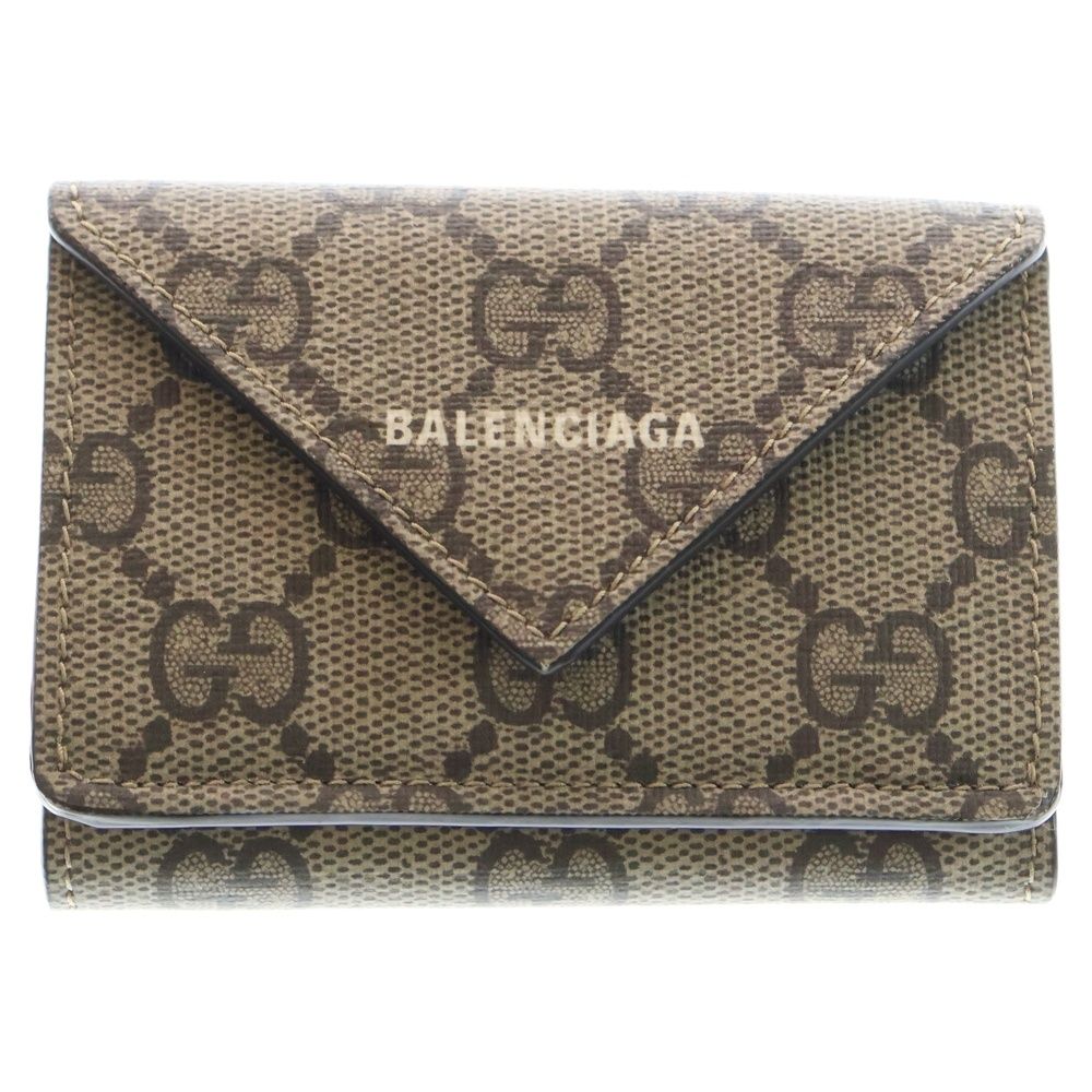 GUCCI (グッチ) ×Balenciaga バレンシアガ GGスプリーム レザー
