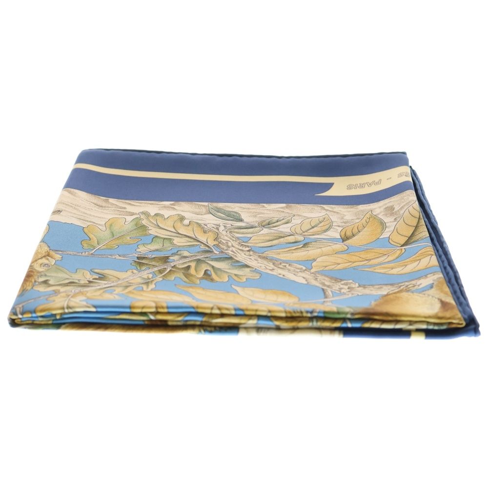 HERMES (エルメス) カレ90 CASSE NOISETTE くるみ割り スカーフ ブルー