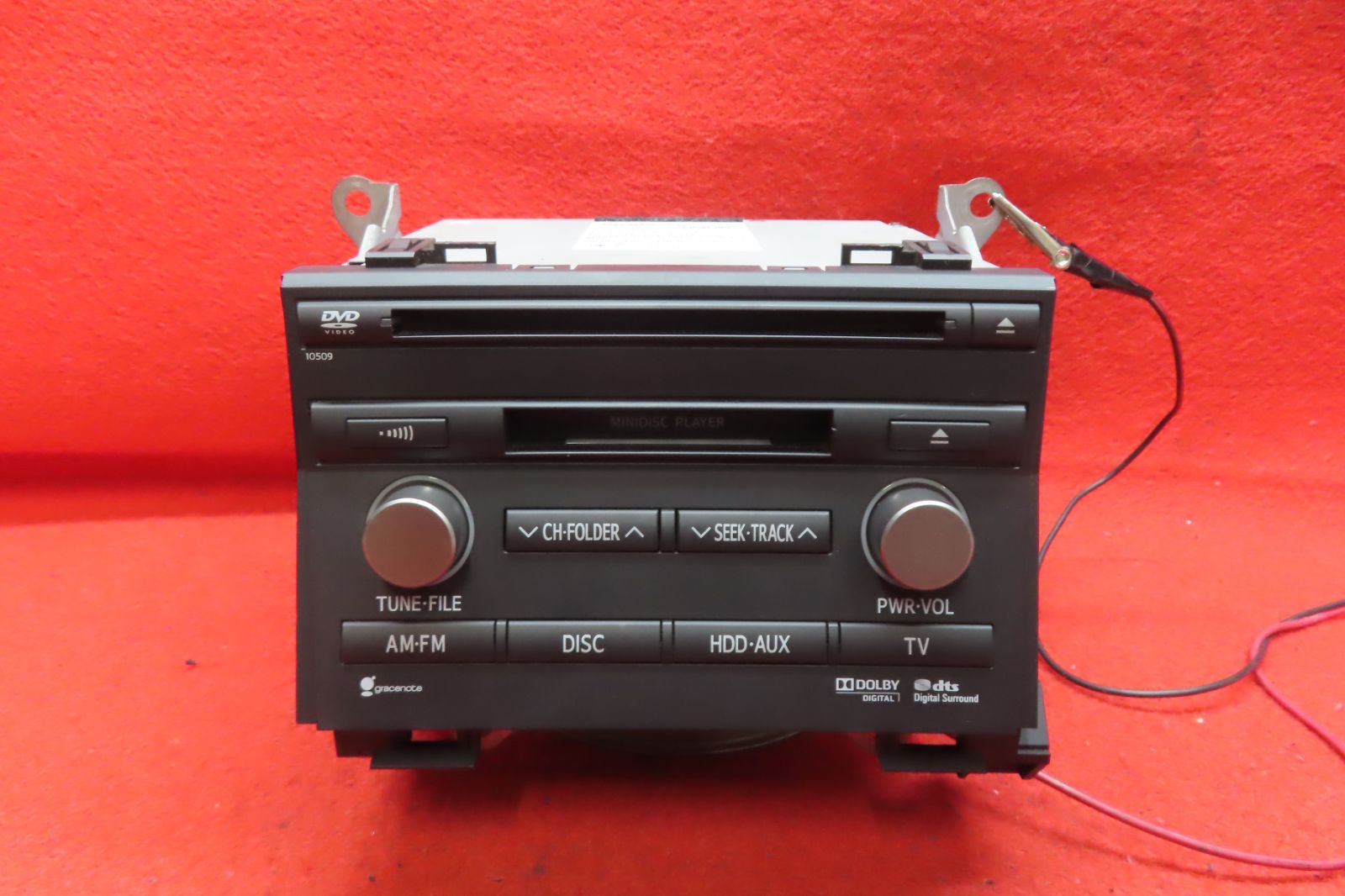 CS 2295 付 トヨタ AZK 10 サイ SAI 86120 75211 CD MDプレーヤー デッキ カーオーディオ 本体のみ ステー付