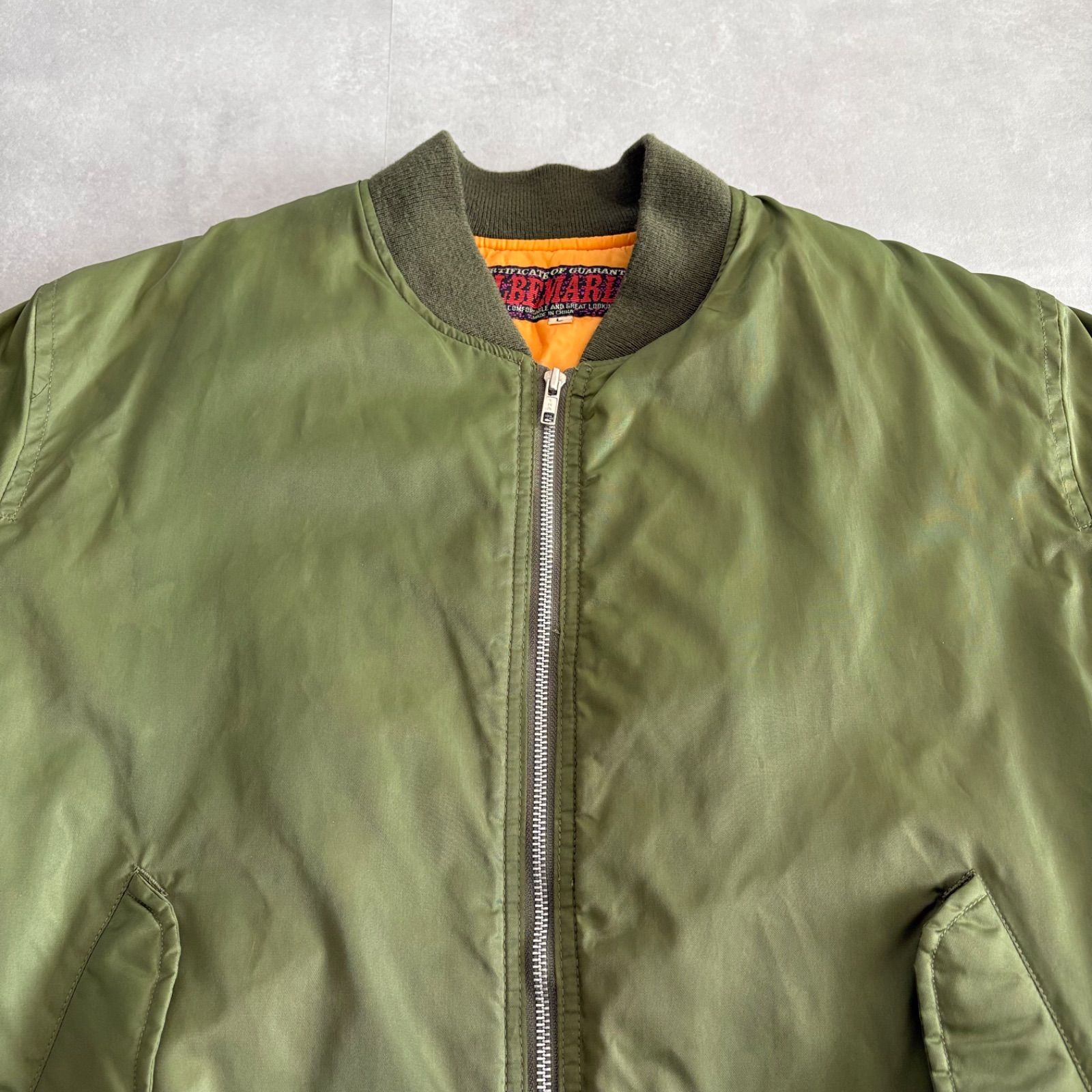 Archive MA-1フライトジャケット ヴィンテージ ブルゾン バック刺繍