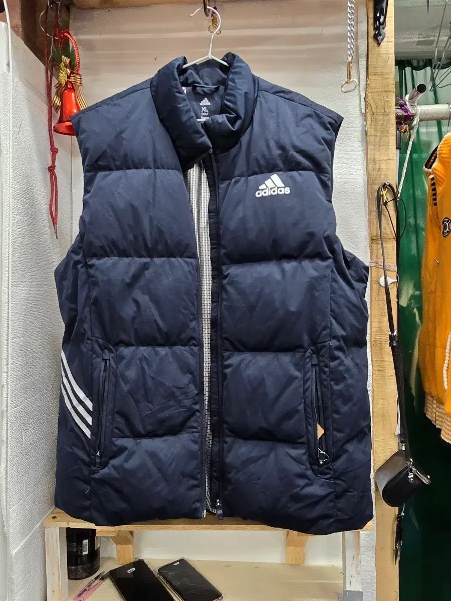 アディダス ゴルフ ネイビー ダウン ベスト XL - メルカリ