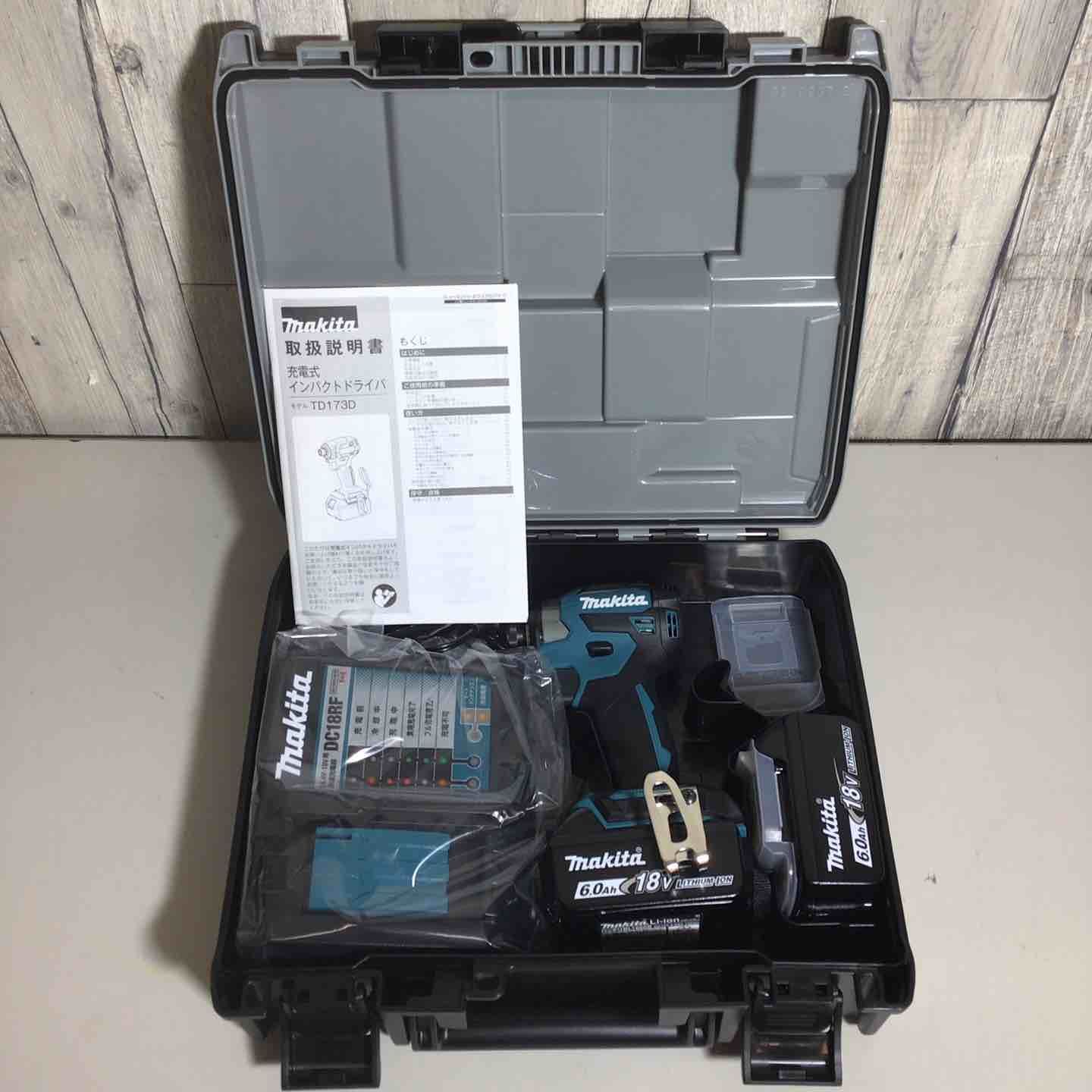 マキタmakita コードレス インパクトドライバー インパクト フルセット ブルー 青 充電式 18 V