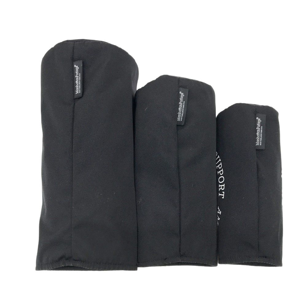 クラブハウス ×Manhattan Portage ヘッドカバー 3点セット ブラック系 DR FW UT ゴルフウェア ストスト