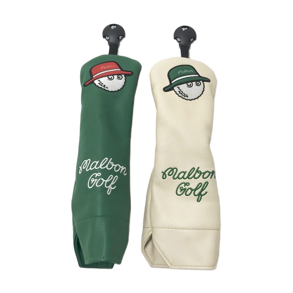 MALBON GOLF マルボン ゴルフ ヘッドカバー 2点セット UT×2 ゴルフウェア ストスト