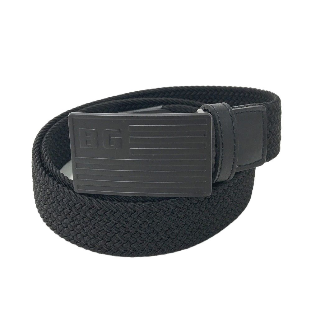 GOLF ブリーフィング ロゴ入りメッシュベルト ブラック系 ゴルフウェア ストスト