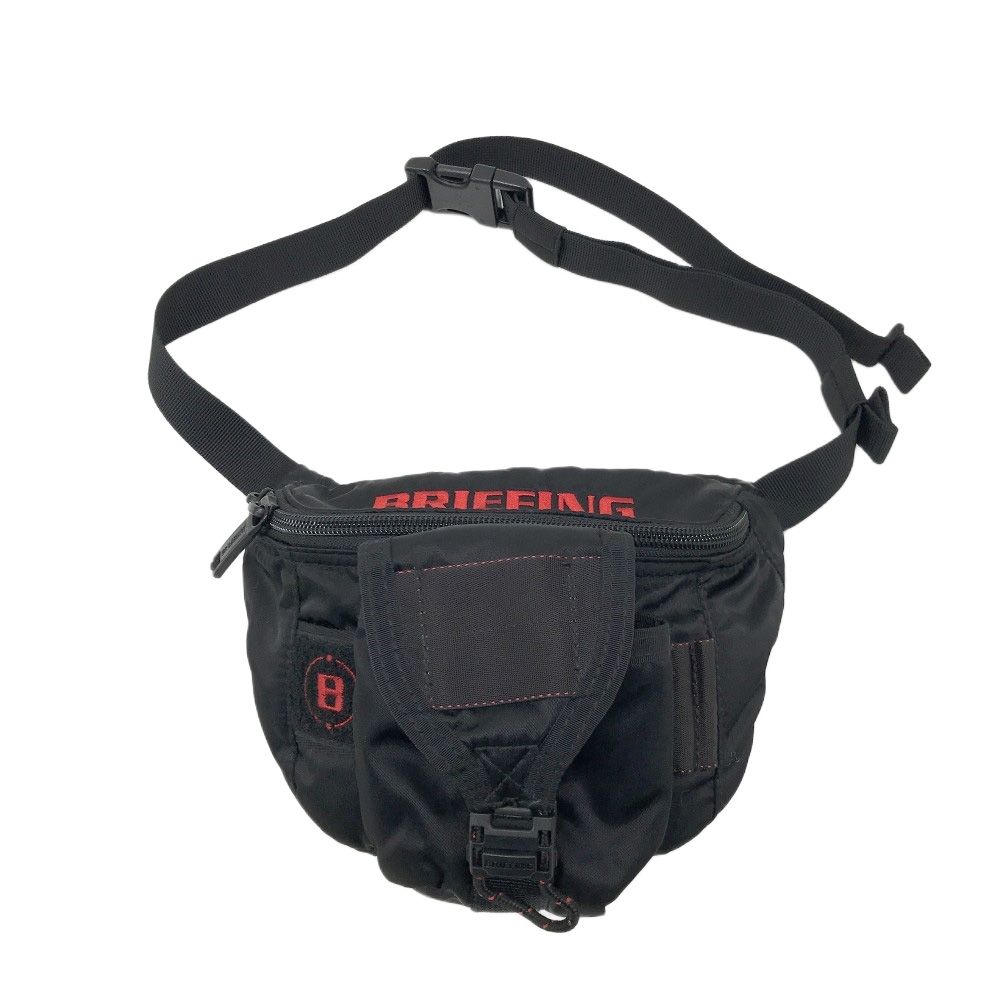 GOLF ブリーフィング ラウンド ウエストポーチ ブラック系 ゴルフウェア ストスト