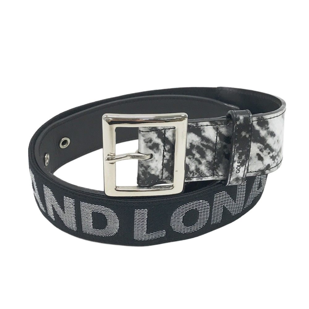 MARK LONA マークアンドロナ ベルト シルバー系 ゴルフウェア ストスト