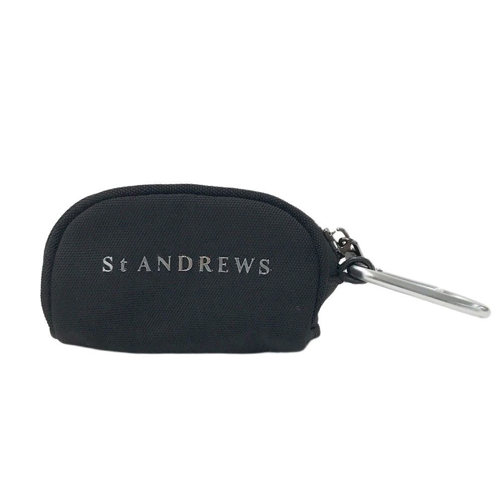 ST ANDREWS ゴルフポーチ ブラック　セントアンドリュース ST ANDREWS セントアンドリュース ボールポーチ ブラック系