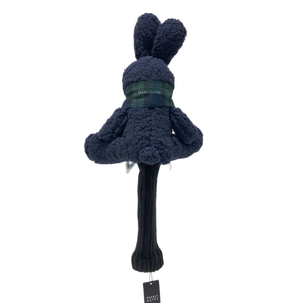 PEARLY GATES パーリーゲイツ モデル ヘッドカバー うさぎ スカーフ ボア ネイビー系 FW ゴルフウェア ストスト