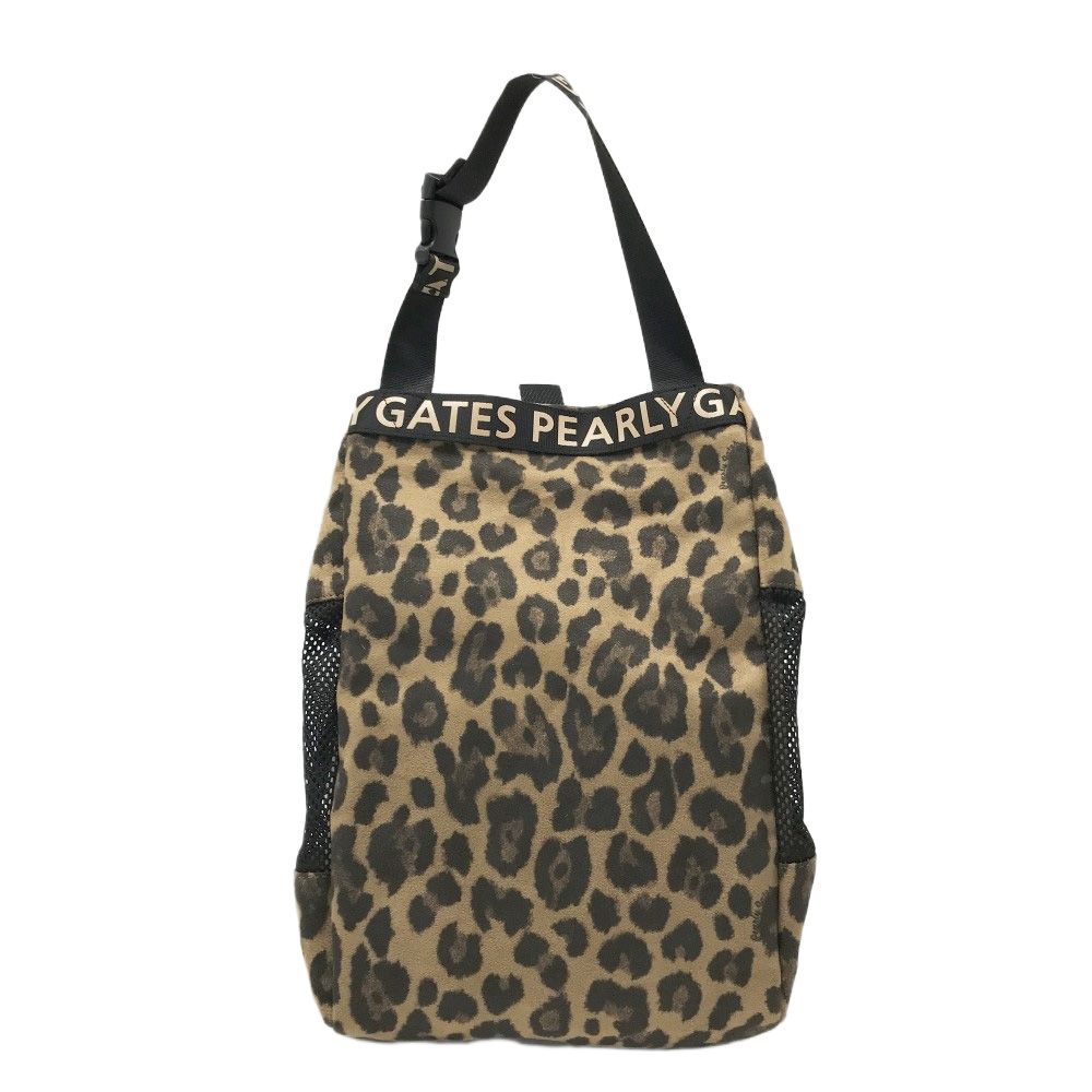 【美品】パーリーゲイツ　レオパード　シューズケース　ヒョウ柄　サイドメッシュ PEARLY GATES パーリーゲイツ シューズケース ヒョウ柄 レオパード