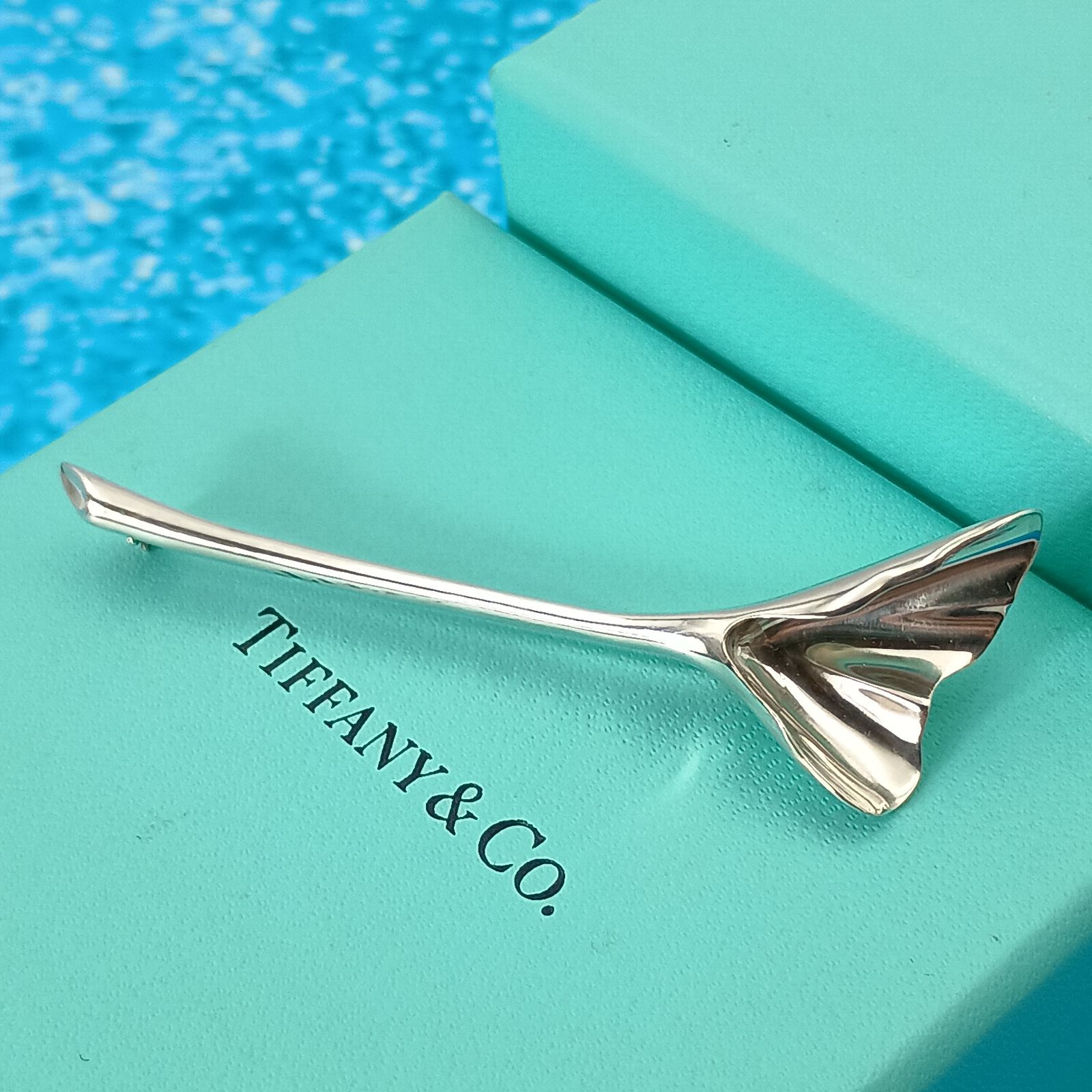 TIFFANY&Co. ティファニー ピンブローチ イチョウ 銀杏 レディース