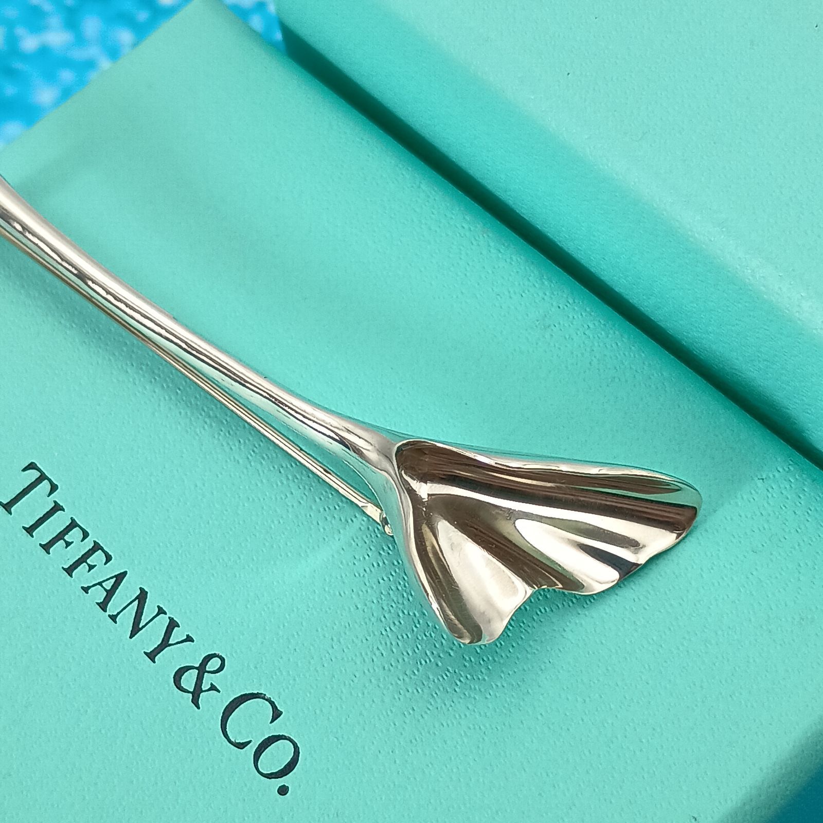 TIFFANY&Co. ティファニー ピンブローチ イチョウ 銀杏 レディース