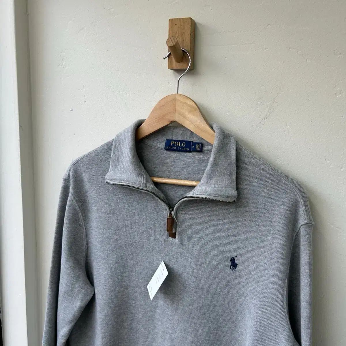 15423 - ポロラルフローレン グレー ハーフジップニット - メルカリ