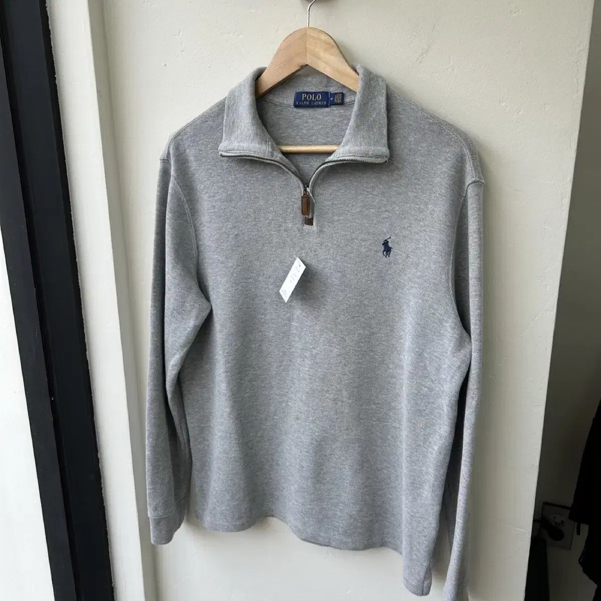 15423 - ポロラルフローレン グレー ハーフジップニット - メルカリ