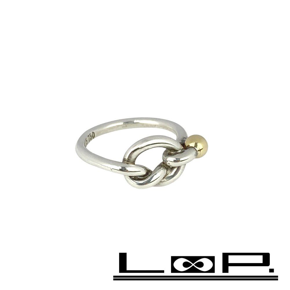 □美品□ ティファニー ラブノット リング 指輪 アクセサリー コンビ