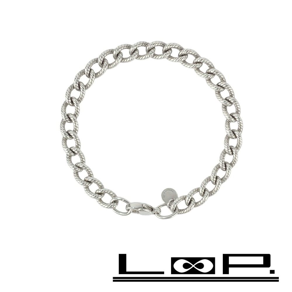 新同 ティファニー ツイスト チェーン ブレスレット シルバー SV 925 488825 10