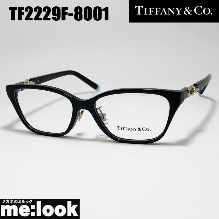 TIFFANY CO ティファニー レディース 眼鏡 メガネ フレーム サングラス TF 2229 F 8001 53 度付可 ブラック ゴールド