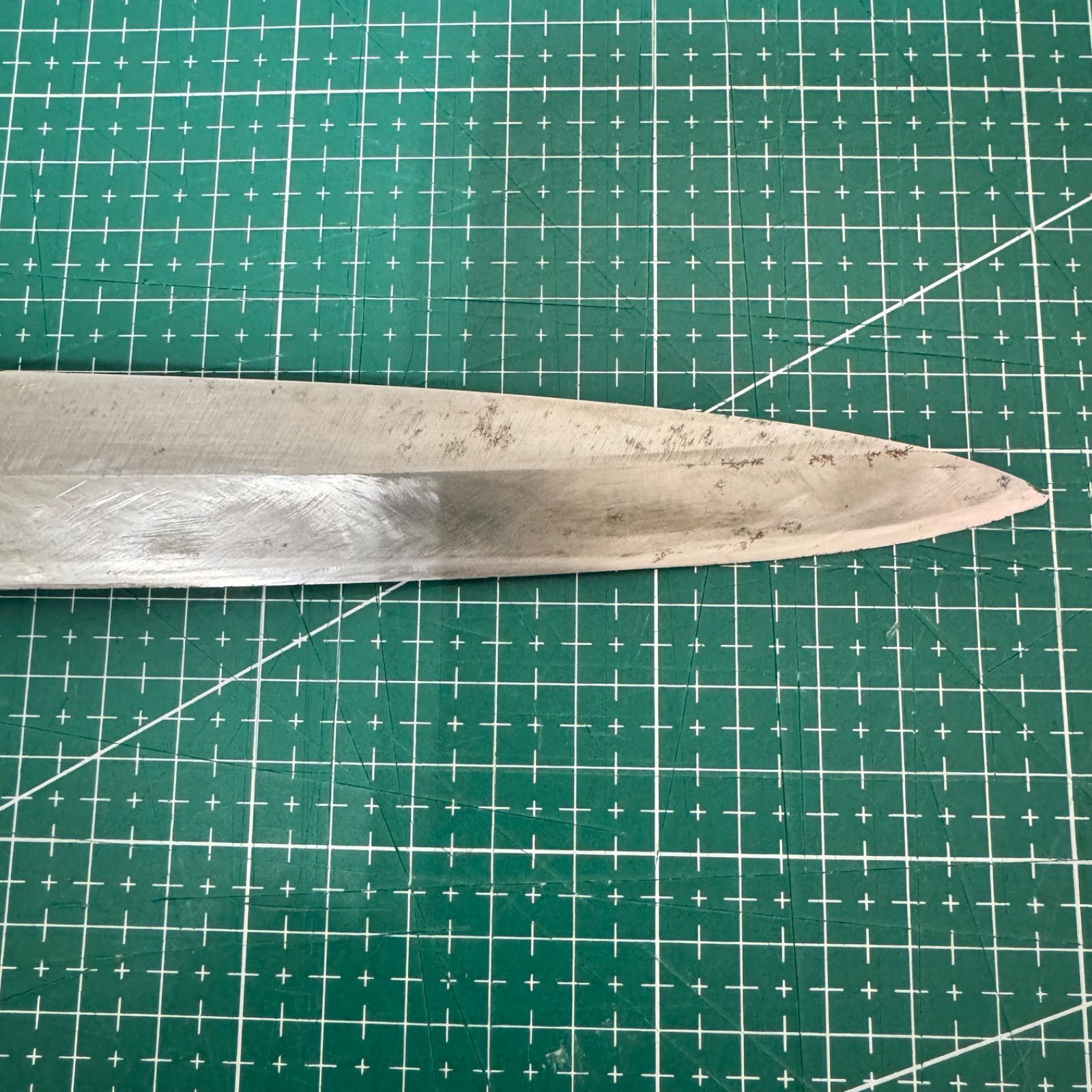 銘 藤原兼永☆柳刃包丁 刃渡り200mm☆割込鋼 和包丁 刺身包丁 中古