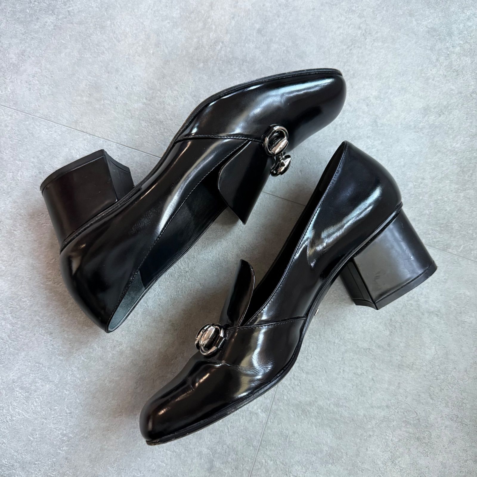 美品 GUCCI ホースビット パンプス 黒 38 1/2 SALE 数量限定∞GUCCI国内発∞上品 ホースビット パンプス (GUCCI