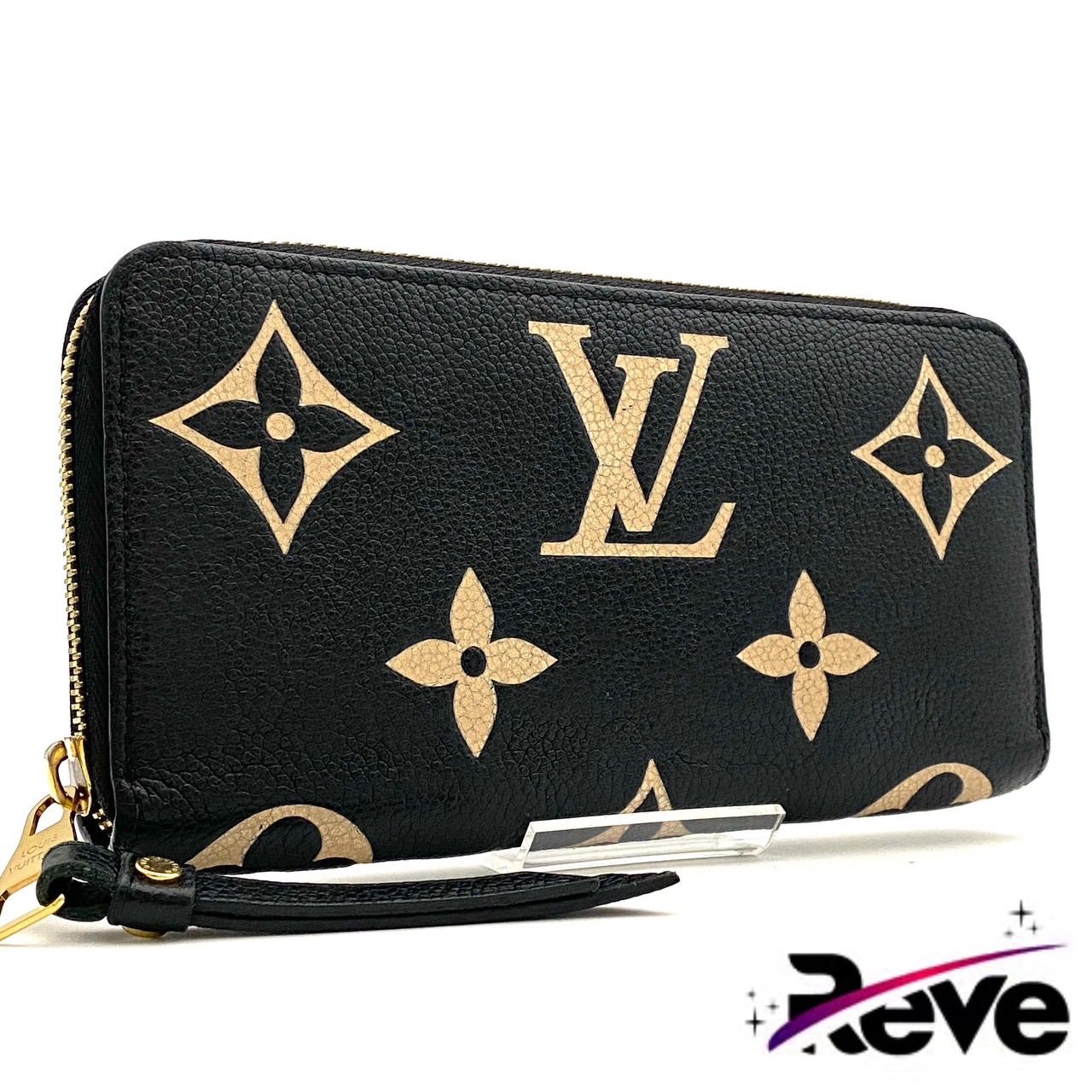 ルイヴィトン モノグラム アンプラント ジッピーウォレット バイカラー