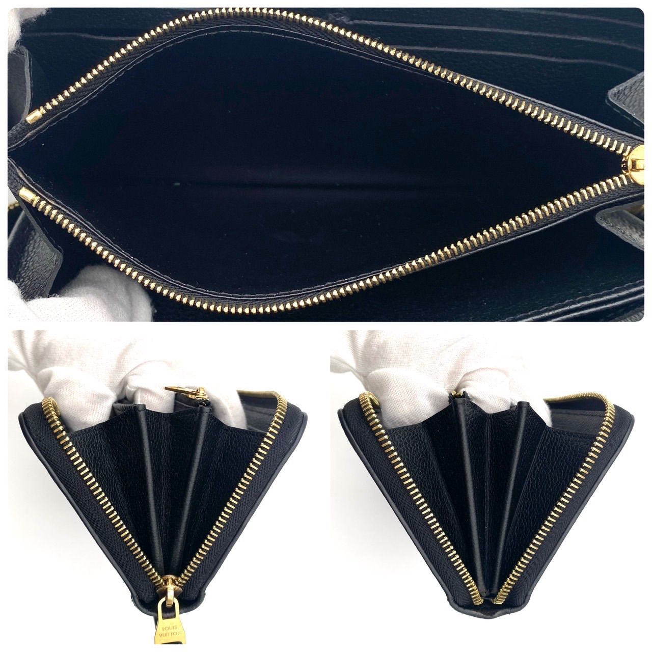 ルイヴィトン モノグラム アンプラント ジッピーウォレット バイカラー