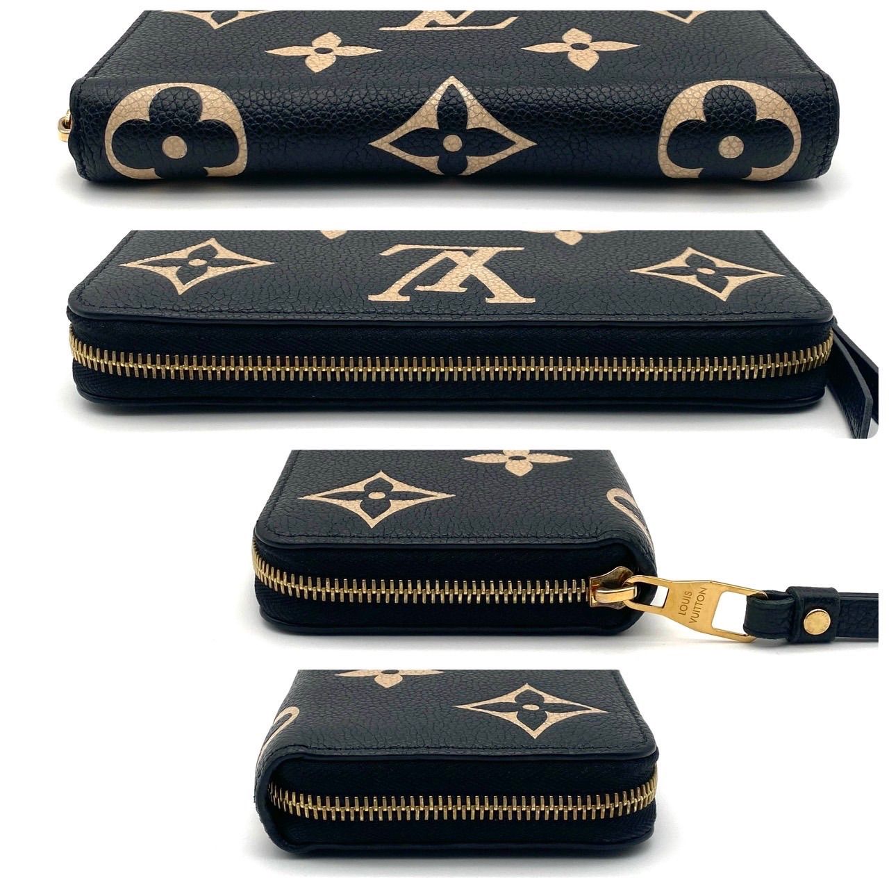 ルイヴィトン モノグラム アンプラント ジッピーウォレット バイカラー