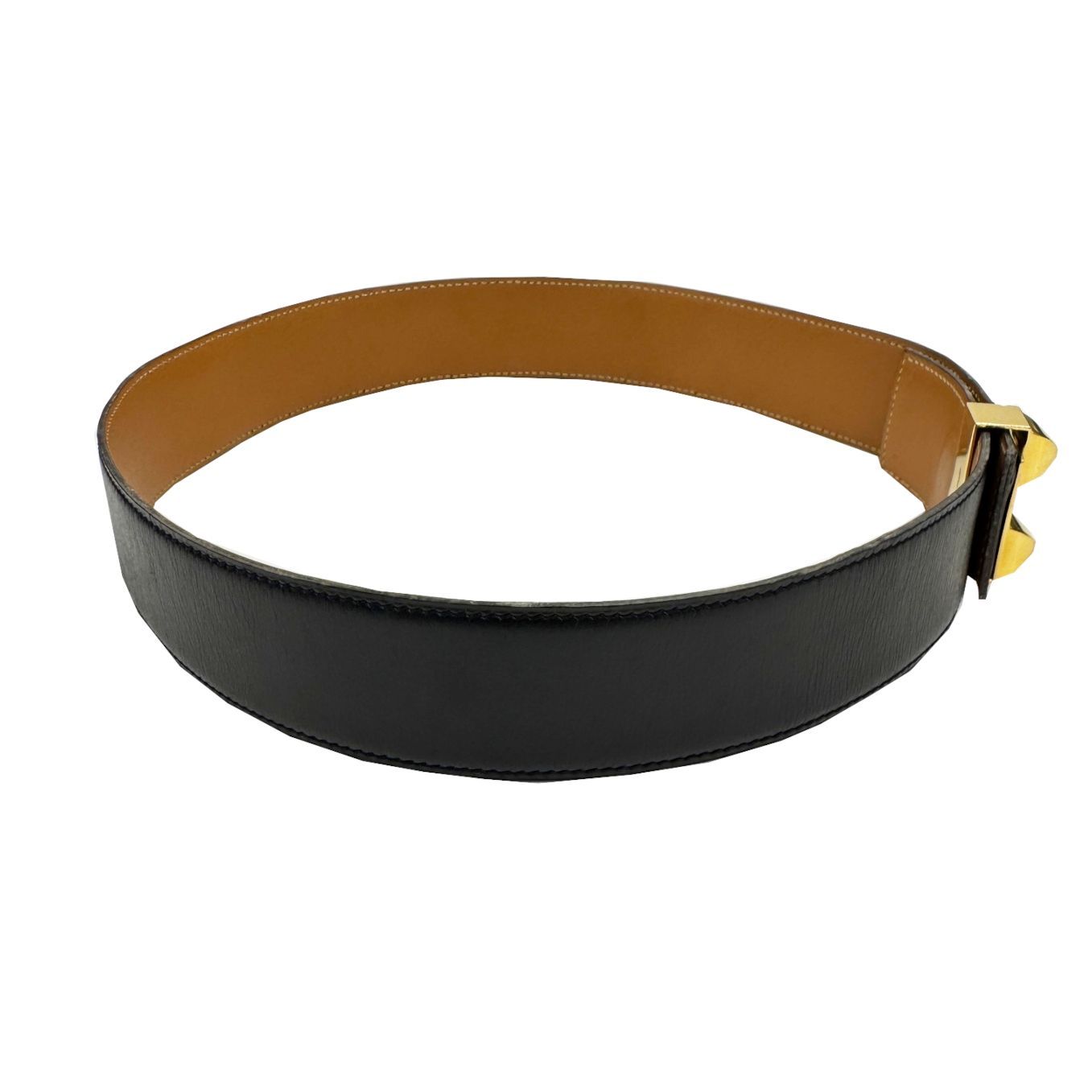 HERMES エルメス コリエドシアン ベルト 70サイズ 〇S刻印 ブラック