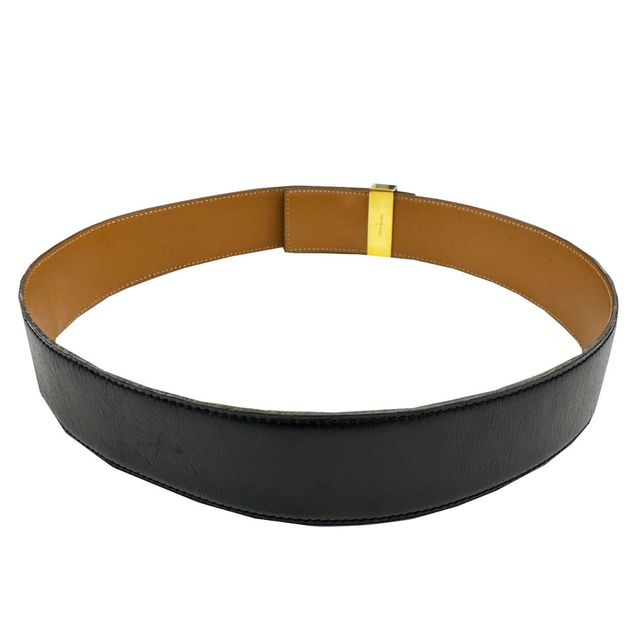 HERMES エルメス コリエドシアン ベルト 70サイズ 〇S刻印 ブラック