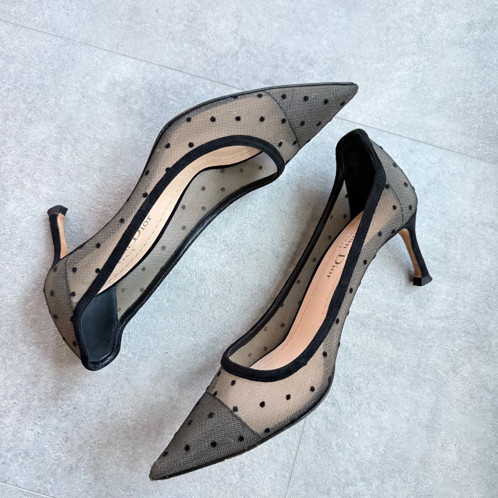 Christian Dior クリスチャンディオール ドットチュール パンプス