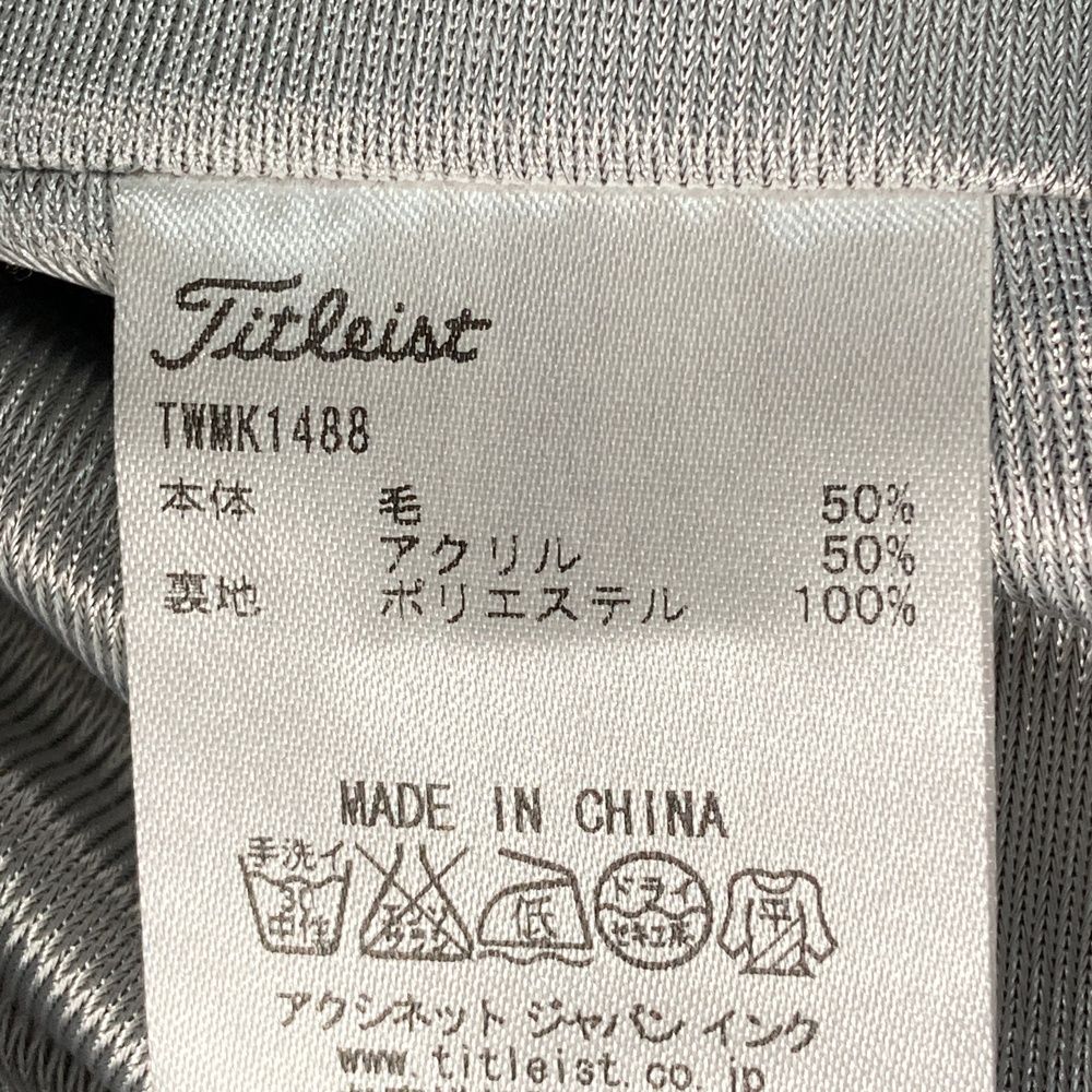 ゴルフ サイズ：M TITLEIST タイトリスト 蓄熱 ニット ジップ
