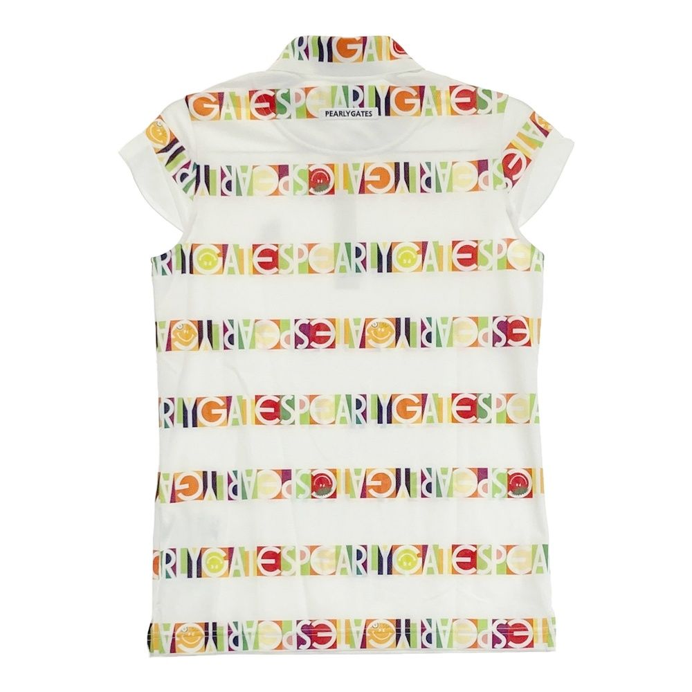 新品 ☺︎︎︎︎パーリーゲイツ ロゴグラデーション 半袖 フリルシャツ 定価22000円 サイズ：0 PEARLY GATES パーリーゲイツ 2025年モデル 袖フリル 半袖