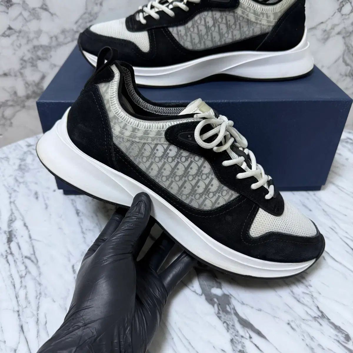 42 ディオール オブリーク B25 ランナースニーカー - メルカリ