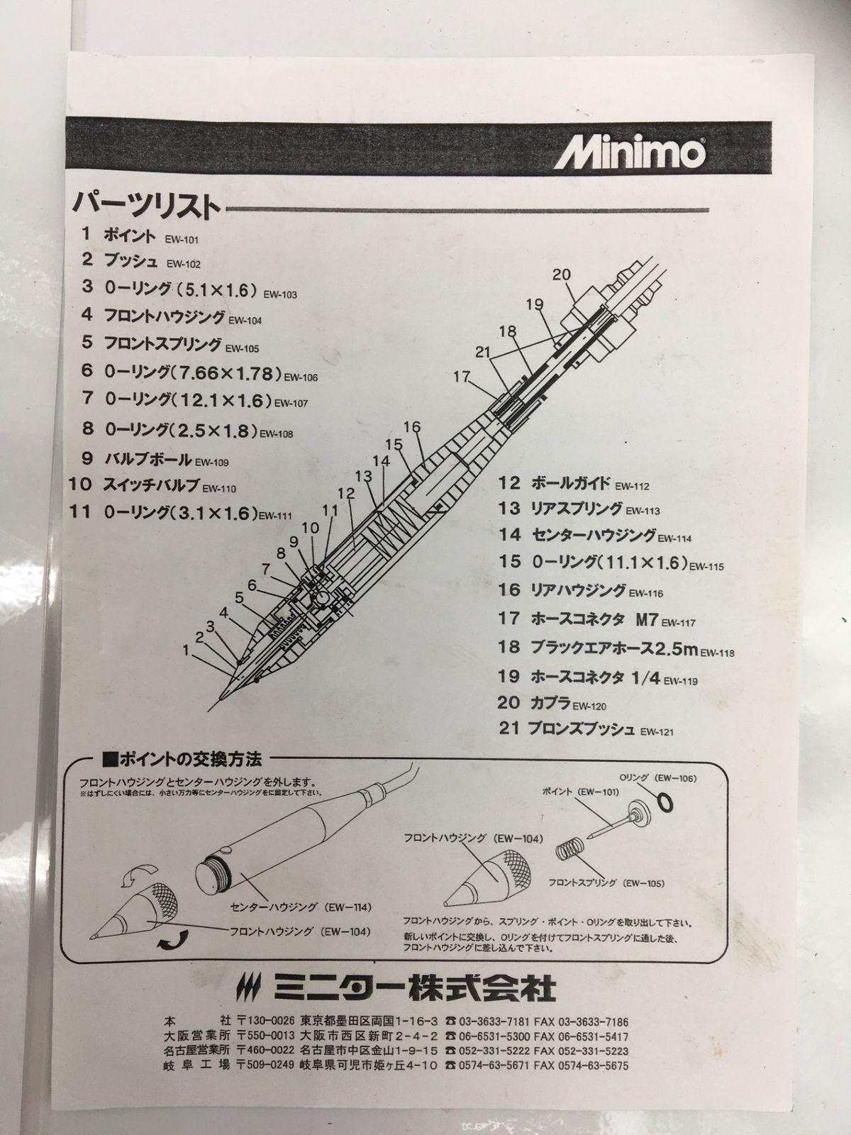  Minimo ミニモ ワークマーカー EW-01 エコツー M 02 その他 電動工具 エア工具