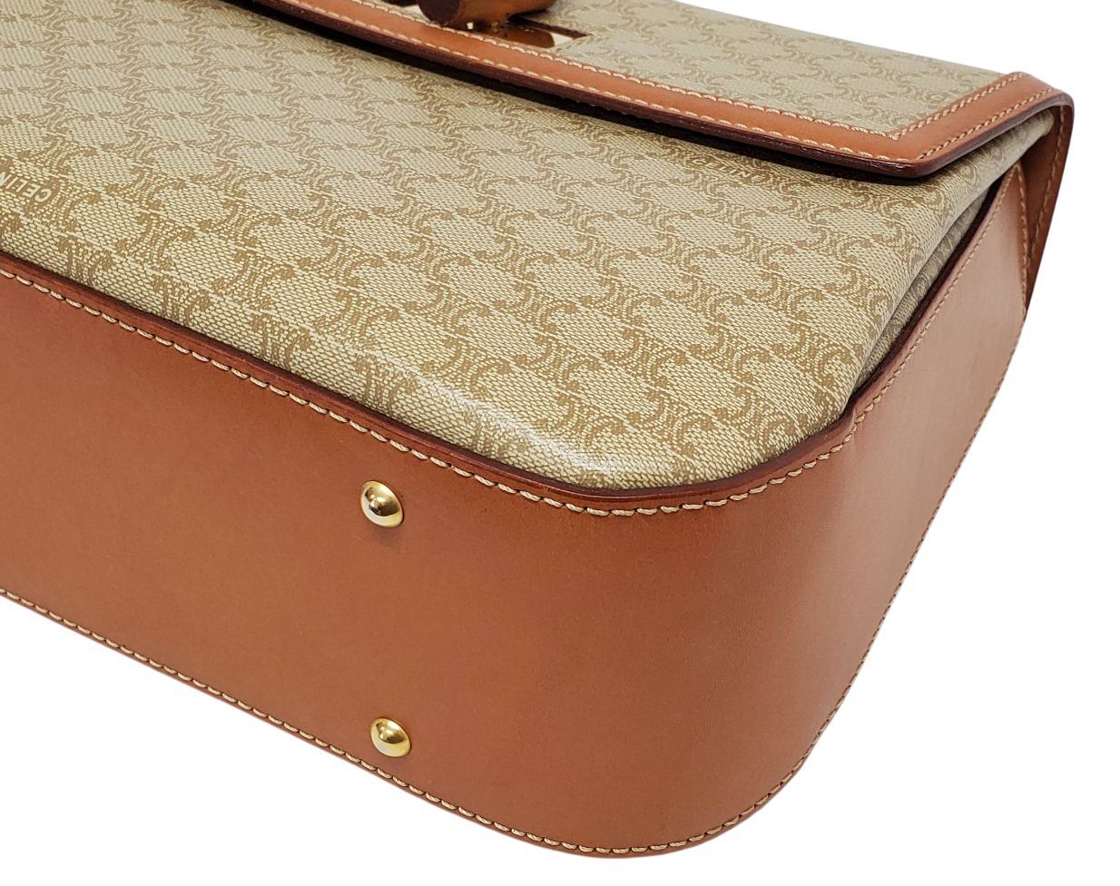 D3012◇ほぼ未使用【CELINE セリーヌ】マカダム ターンロック 2way