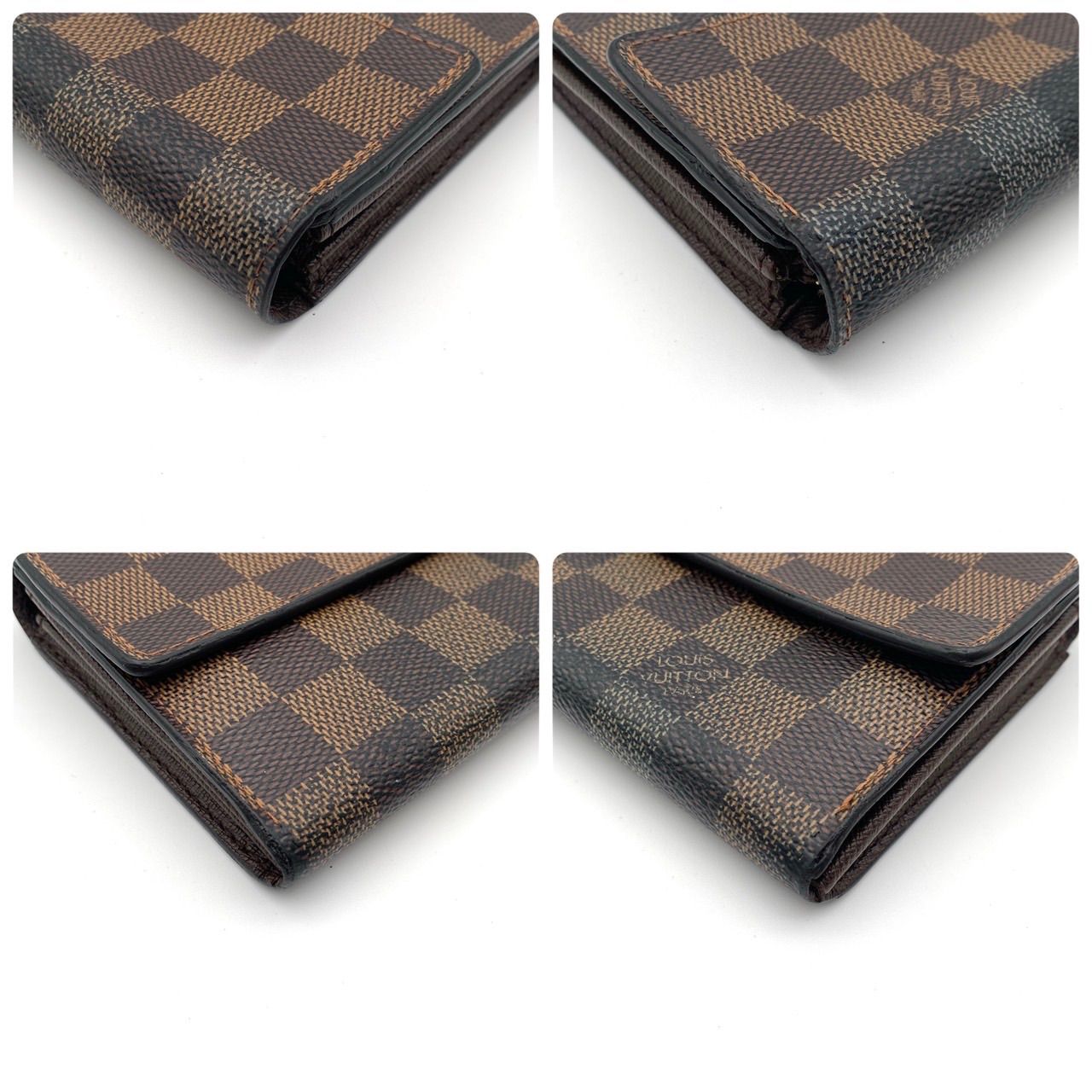 ルイヴィトン ダミエ エベヌ ポルトフォイユ サラ 二つ折り財布