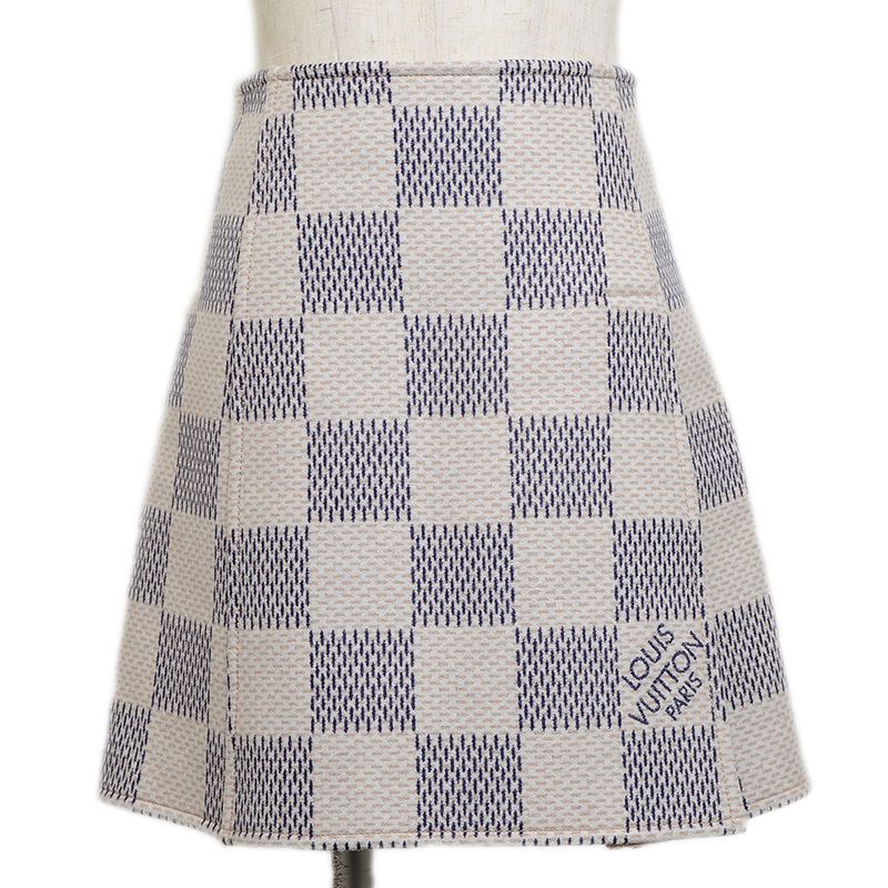 ルイ･ヴィトン ダミエアズール スカート ウール混