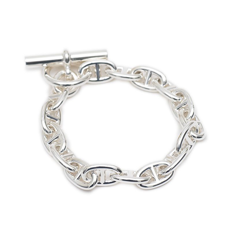 エルメス シェーヌダンクル MM ブレスレット シルバー SV 925 16コマ