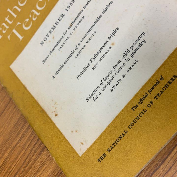 ▲01)【1点限り!】THE MATHEMATICS TEACHER 1959〜1976年まとめ売り約35冊大量セット/EDPRESS/数学教育/数学教師/洋書/B △01)【1点限り!】THE MATHEMATICS TEACHER 1959～1976年まとめ売り約