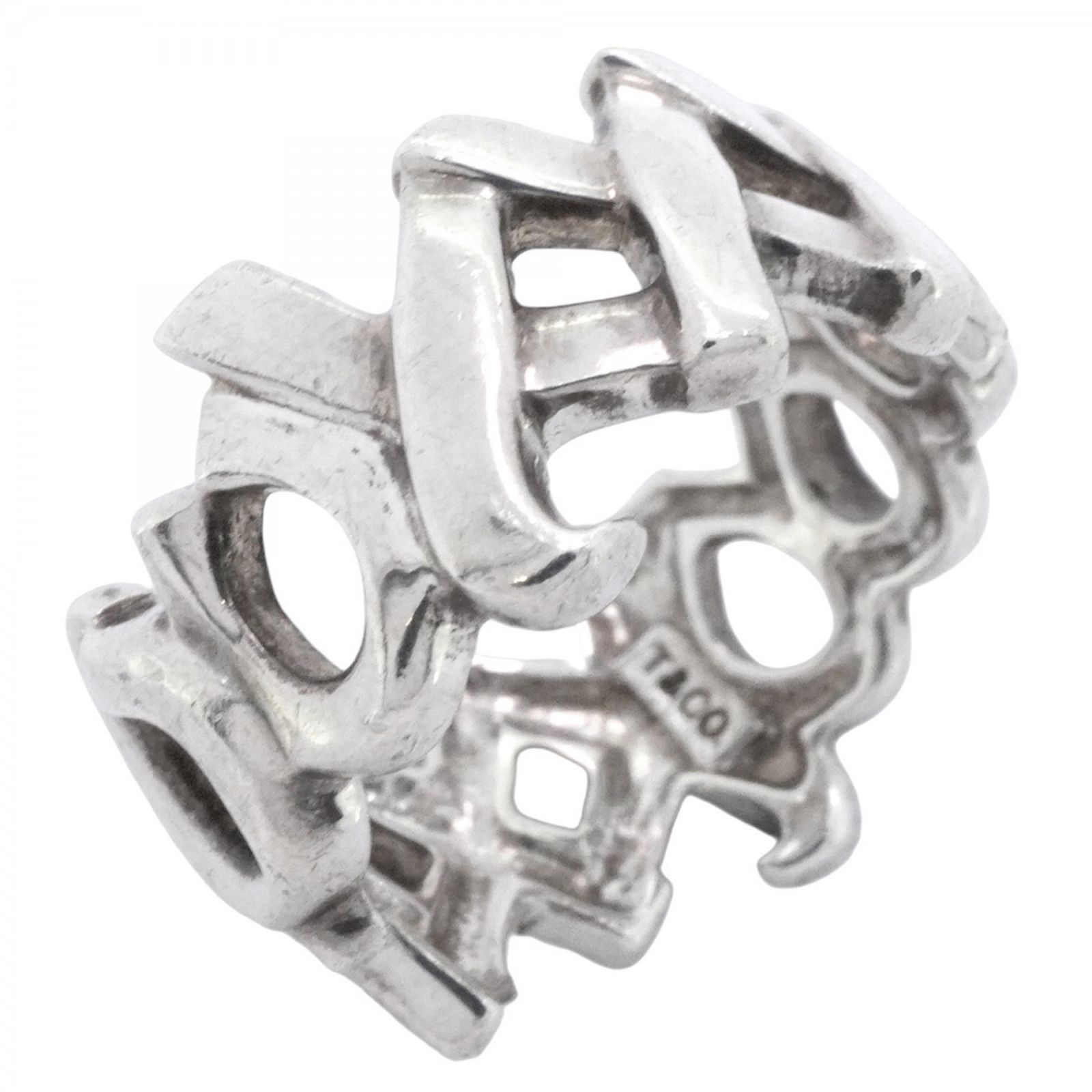 Tiffany ティファニー XO ラブ&キス リングシルバー 925 指輪９号 ティファニー(Tiffany) ティファニー リング ラブ＆キス シルバー925 9