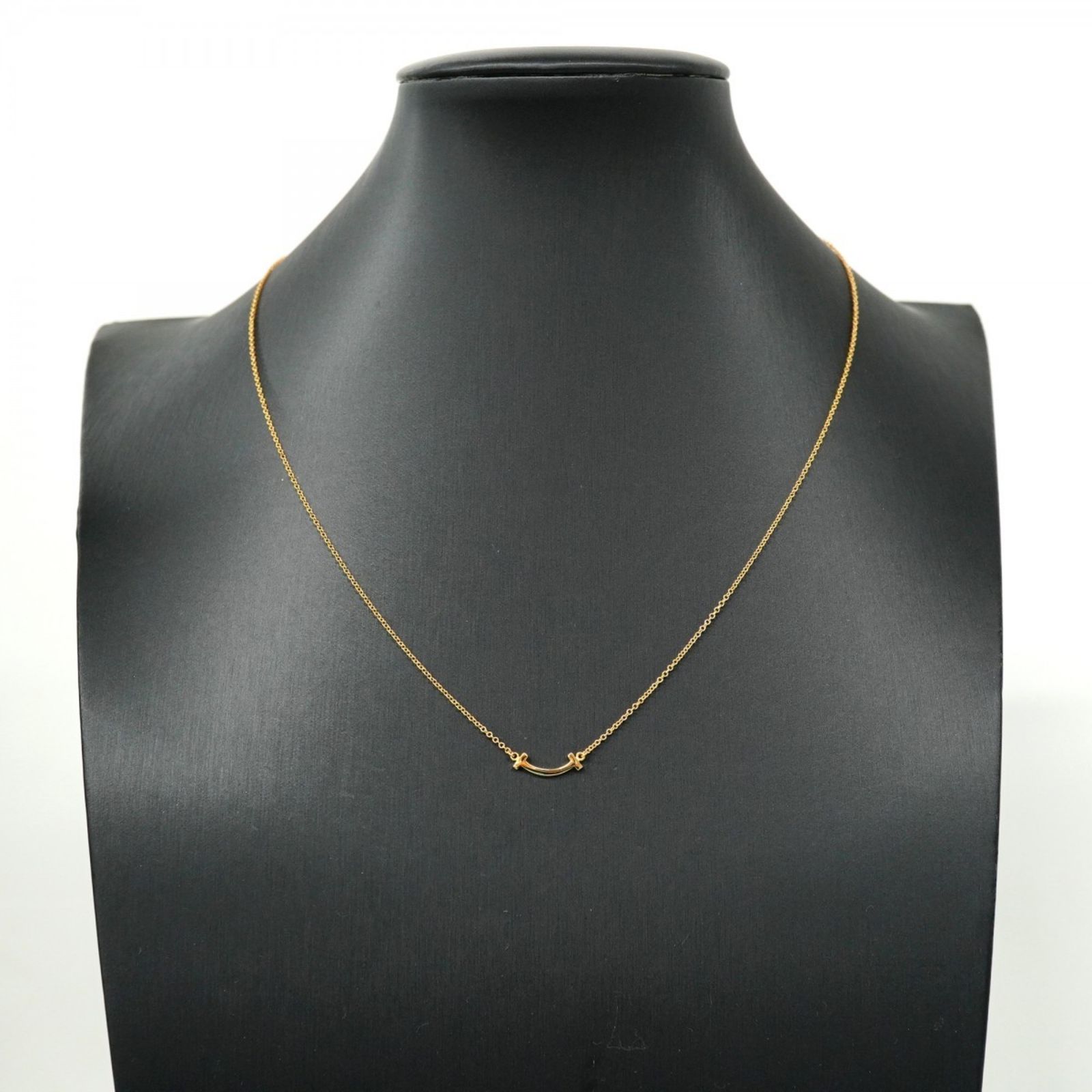 ティファニー(Tiffany) ティファニー ネックレス Tスマイル ミニ 18KYG