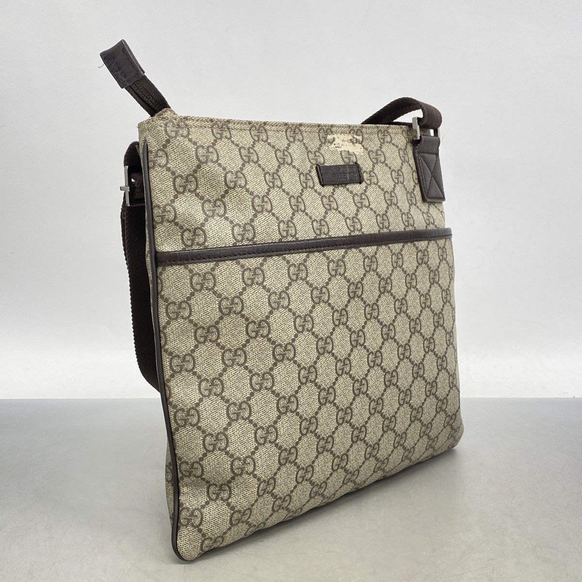 グッチ GUCCI GG スプリーム ベルト シルバー金具 メンズ KGDHX GUCCI