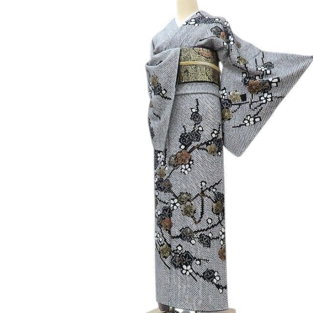 専用Y3686◇美品 正絹 さが美謹製 辻が花 絞り 手縫い仕立て 訪問着 着物 百華❀Y4075◇未着用 正絹 さが美謹製 総絞り 梅 仕付け糸付 手縫い