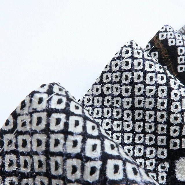 百華❀Y4075◇未着用 正絹 さが美謹製 総絞り 梅 仕付け糸付 手縫い