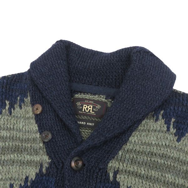 ほぼ未使用】RRL ダブルアールエル 名作 HAND KNIT SHAWL CARDIGAN